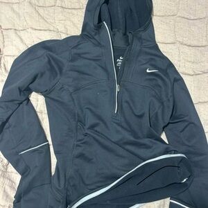 Nike Black Half-Zip Hoodie